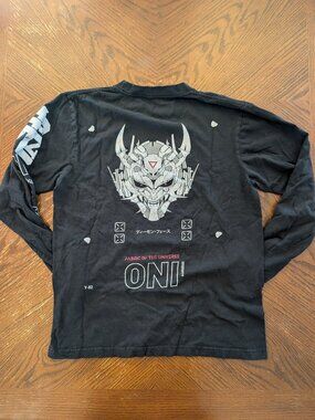 Fabric Of The Universe ONI Long Sleeve  Double-Sided Graphic T-Shirt Size XL